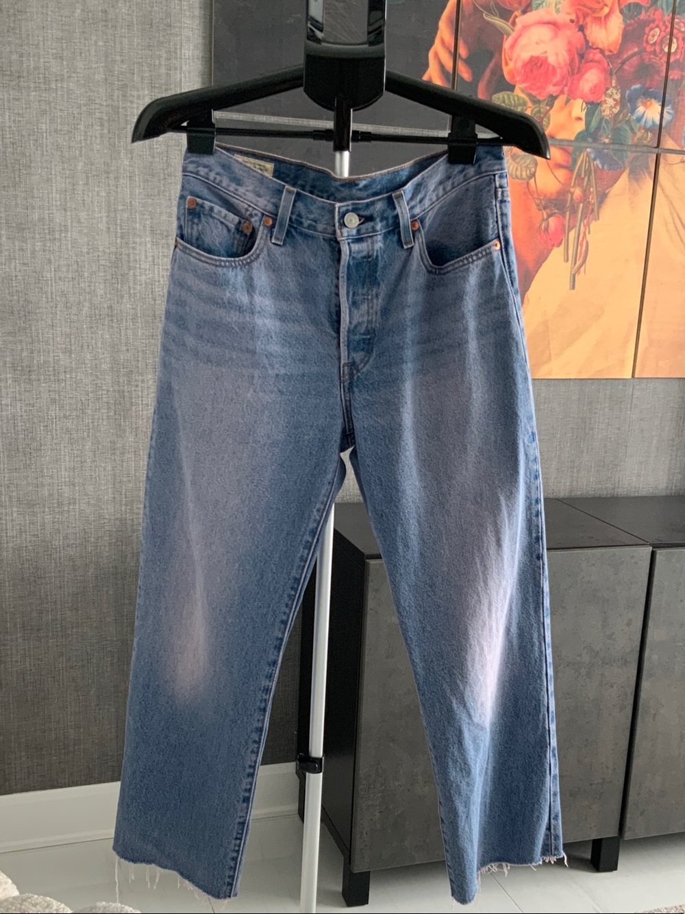 Levi's 501 90s Light Blue with pink undertone Wide-Leg Jeans 2850